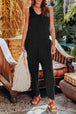 Sleeveless Straight Jumpsuit Trendsi