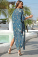 Floral Slit Half Sleeve Cover-Up Trendsi