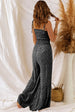Floral Spaghetti Strap Wide Leg Jumpsuit Trendsi