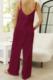 Scoop Neck Spaghetti Strap Pocket Jumpsuit Trendsi
