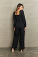 Sweetheart Neck Flounce Sleeve Jumpsuit Trendsi