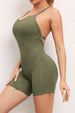 V-Neck Spaghetti Strap Active Romper Trendsi