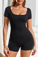 BazaarBey Scoop Neck Short Sleeve Romper