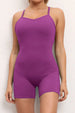 V-Neck Spaghetti Strap Active Romper Trendsi