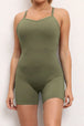 V-Neck Spaghetti Strap Active Romper Trendsi