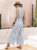 Printed Single Shoulder Sleeveless Jumpsuit Trendsi
