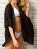 Open Front Half Sleeve Cover-Up Trendsi