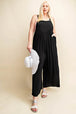 Sleeveless Ruched Wide Leg Overalls Trendsi