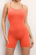 V-Neck Spaghetti Strap Active Romper Trendsi