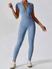 Short Sleeve Active Jumpsuit Trendsi