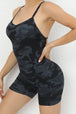 V-Neck Spaghetti Strap Active Romper Trendsi