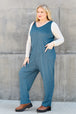 Sleeveless Straight Jumpsuit Trendsi