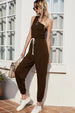 One-Shoulder Sleeveless Jumpsuit Trendsi