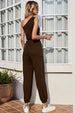 One-Shoulder Sleeveless Jumpsuit Trendsi