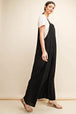 Sleeveless Ruched Wide Leg Overalls Trendsi