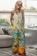 Tie-Dye Spaghetti Strap Jumpsuit with Pockets Trendsi
