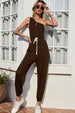 BazaarBey One-Shoulder Sleeveless Jumpsuit