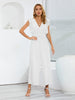 Ruffled Surplice Cap Sleeve Jumpsuit Trendsi