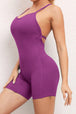 V-Neck Spaghetti Strap Active Romper Trendsi