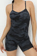 BazaarBey  V-Neck Spaghetti Strap Active Romper