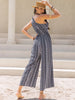 Printed Single Shoulder Sleeveless Jumpsuit Trendsi