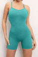 V-Neck Spaghetti Strap Active Romper Trendsi
