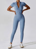 Short Sleeve Active Jumpsuit Trendsi