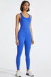Back Wide Strap Active Jumpsuit Trendsi