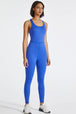 Back Wide Strap Active Jumpsuit Trendsi