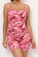 V-Neck Spaghetti Strap Active Romper Trendsi