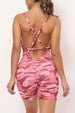 V-Neck Spaghetti Strap Active Romper Trendsi
