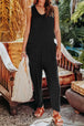 Sleeveless Straight Jumpsuit Trendsi