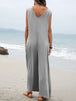 Wide Strap Jumpsuit with Pockets Trendsi