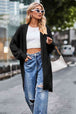Dropped Shoulder  Cardigan Bazaarbey