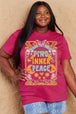 Full Size FIND INNER PEACE Graphic Cotton T-Shirt Bazaarbey