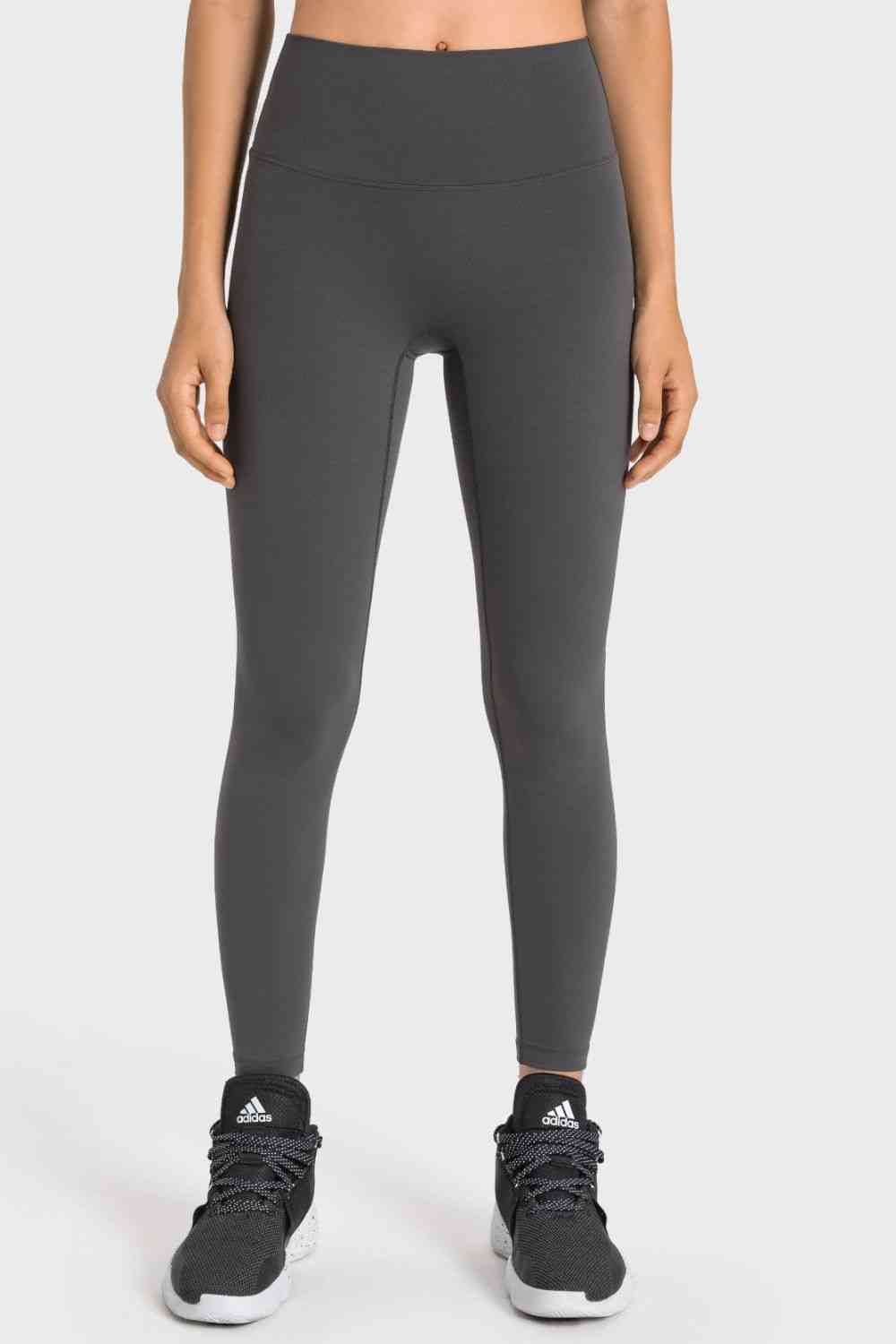 High-Rise Wide Waistband Yoga Leggings Bazaarbey