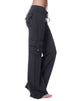 Mid Waist Pants with Pockets Bazaarbey