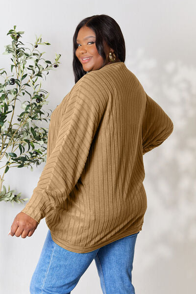 Ribbed Cocoon Cardigan Bazaarbey