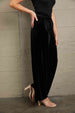 Loose Fit High Waist Long Pants with Pockets Bazaarbey