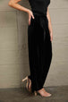 Loose Fit High Waist Long Pants with Pockets Bazaarbey