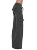 Mid Waist Pants with Pockets Bazaarbey