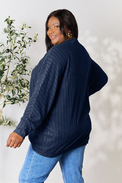 Ribbed Cocoon Cardigan Bazaarbey