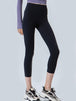 Wide Waistband Cropped Sports Leggings Bazaarbey