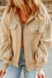 Zip-Up Drawstring Hooded Jacket Bazaarbey