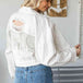 Cropped Collared Neck Dropped Shoulder Denim Jacket Bazaarbey