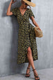 Floral  Neck Tied Midi Dress -BazaarBey - www.shopbazaarbey.com