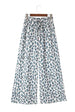 Leopard Drawstring Waist Culottes Bazaarbey