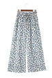 Leopard Drawstring Waist Culottes Bazaarbey