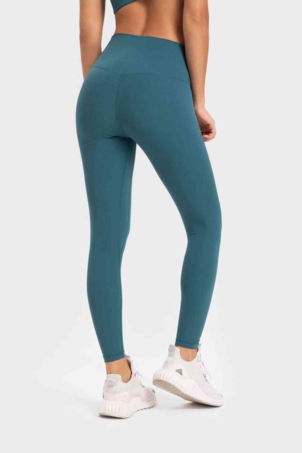 Highly Stretchy Wide Waistband Yoga Leggings Bazaarbey