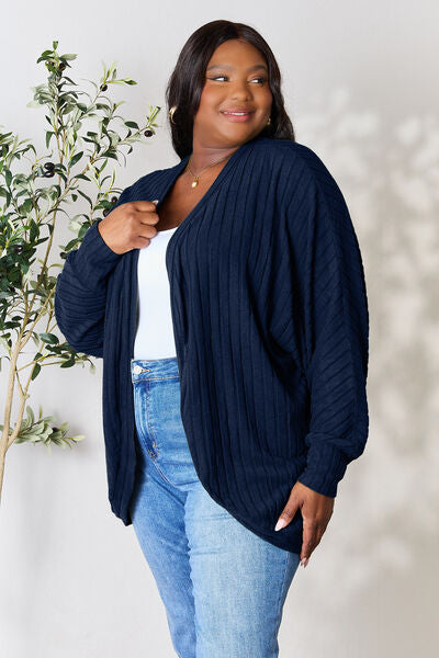 Ribbed Cocoon Cardigan Bazaarbey